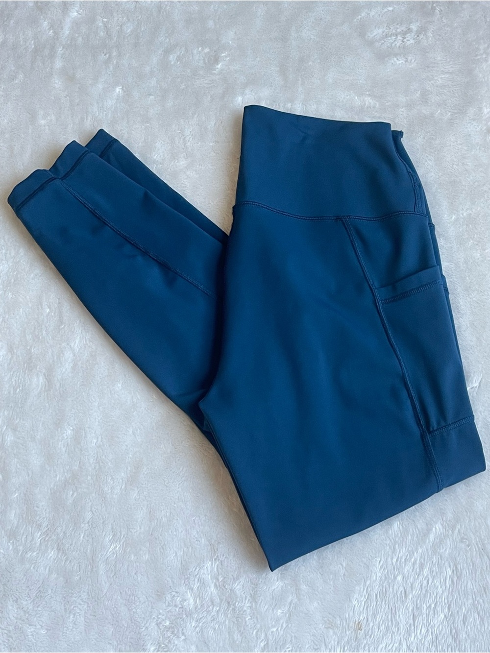 90 Degree By Reflex Women’s Deep Blue High-Waist Leggings